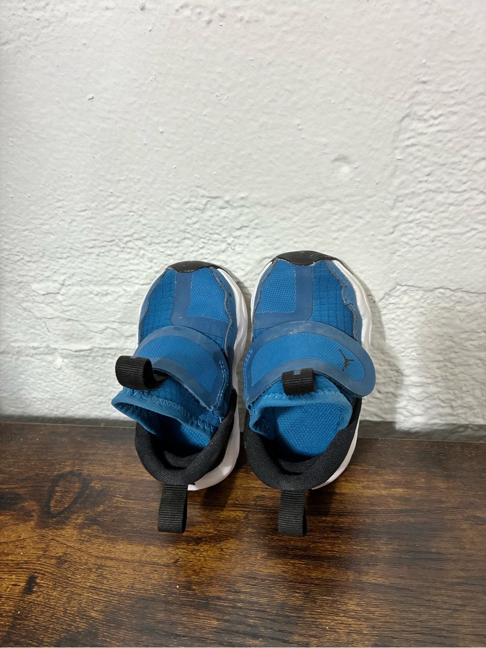 Jordan Blue and Black Kids Slip-On Sneakers